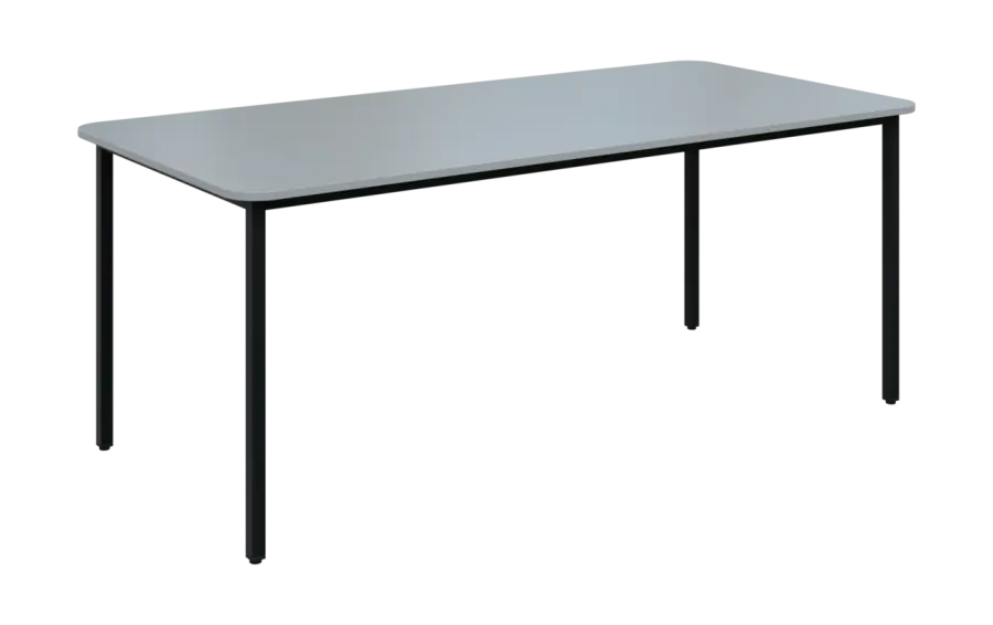 JSBR 190N Jídelní stůl 1900 x 900 mm, deska šedá / podnož černá